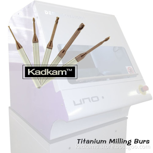 Kadkam Mbs titanium milling burs for Dental Creators UNO.5 system